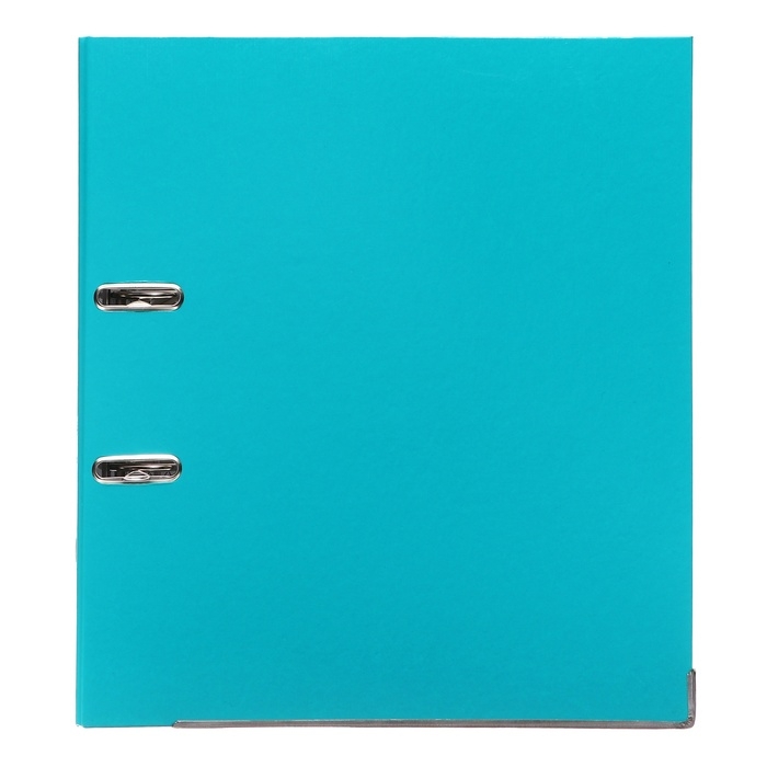 Папка-регистратор А4, 75 мм, Calligrata, ПВХ, металлическая окантовка, карман на корешок, собранная, бирюзовая Папка-регистратор А4, 75 мм, Calligrata, ПВХ, металлическая окантовка, карман на корешок, собранная, бирюзовая