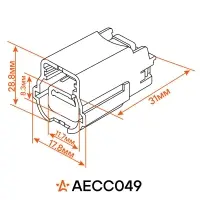 Разъём 3 pin с проводами для датчика парковки Opel Astra J