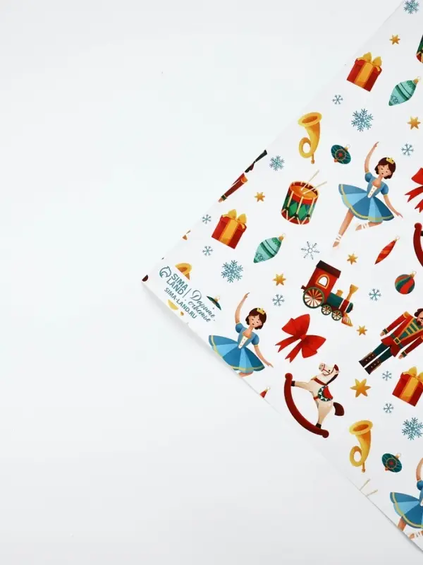 Набор упаковочной бумаги &laquo;Зимняя сказка&raquo;, 4 листа, 70 &times; 100 см