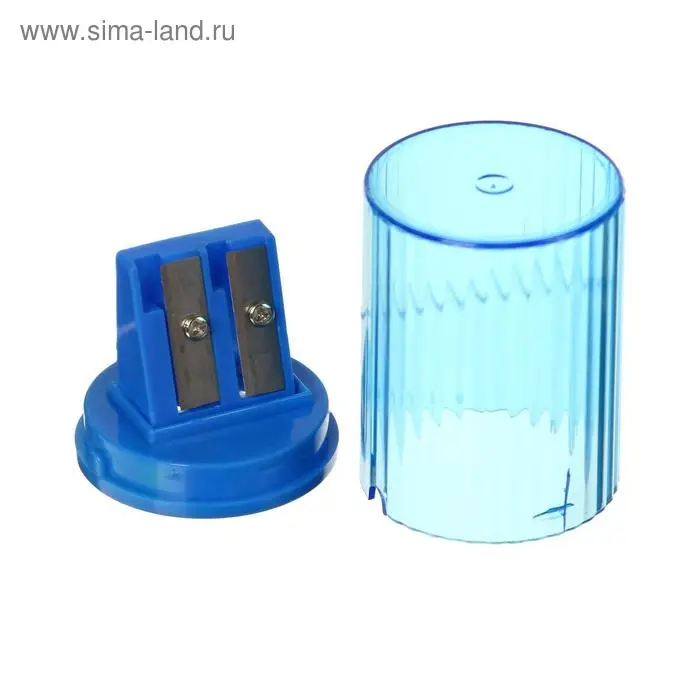 Точилка с контейнером «Классика», двойная, МИКС