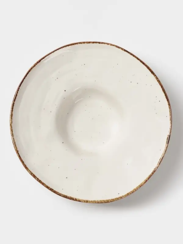 Тарелка для пасты Magistro Alpine Frost, 350 мл, 25.6&times;7.5 см, фарфор, белая