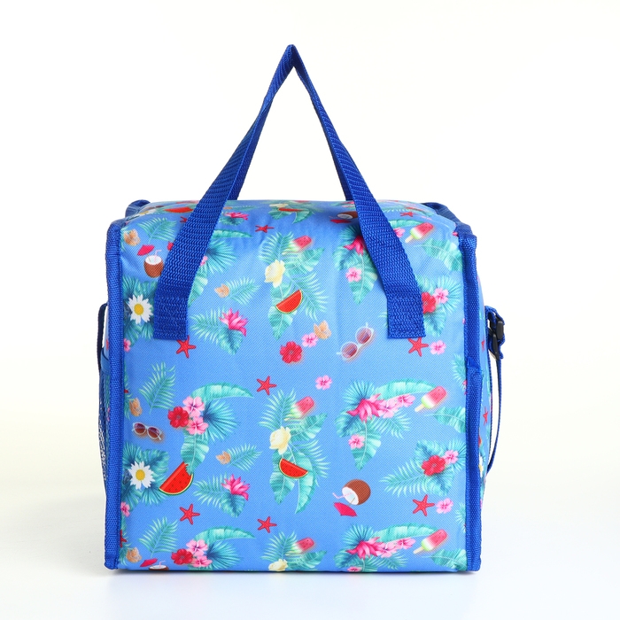 Термосумка на молнии, наружный карман, 13 л, цвет синий Термосумка на молнии, наружный карман, 13 л, цвет синий