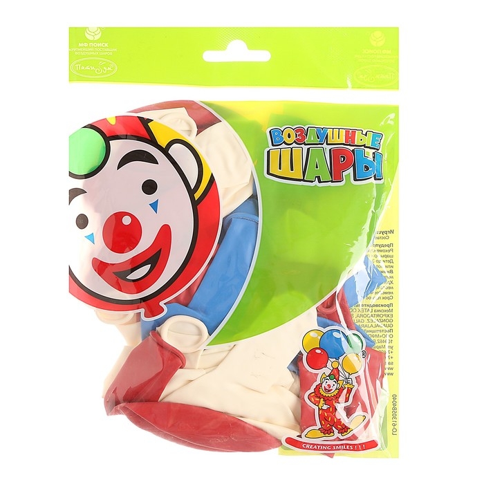 Шар латексный 12 Шар латексный 12" «Триколор», пастель, набор 30 шт., цвета МИКС