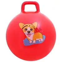 Мяч - прыгун с ручкой ONLYTOP, d=45 см, МИКС