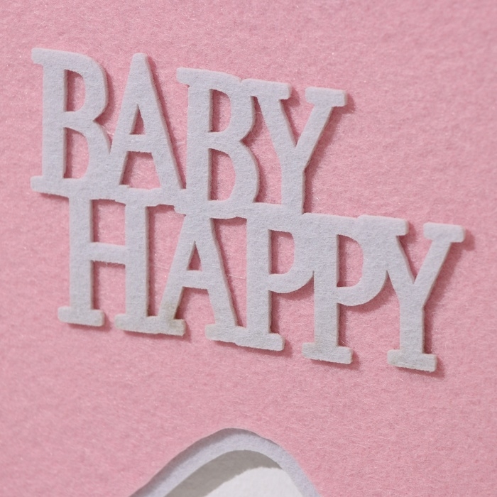 Декоративное украшение (подвеска)  Декоративное украшение (подвеска) "BABY HAPPY GIRL" 32х32х52 см