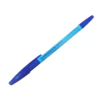 Ручка шариковая ErichKrause R-301 Neon Stick & Grip, узел 0,7-1.0 мм, чернила синие, резиновый держатель, длина линии письма 2000 метров, МИКС