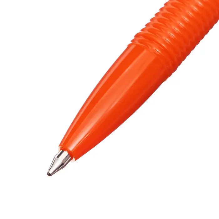 Ручка шариковая ErichKrause R-301 Orange Stick, узел 0.7 мм, чернила зелёные, длина линии письма 2000 метров, штрихкод на ручке