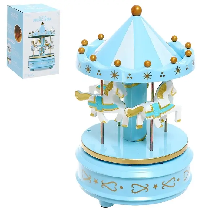 Музыкальная заводная игрушка &laquo;Карусель: Лошади&raquo;, МИКС