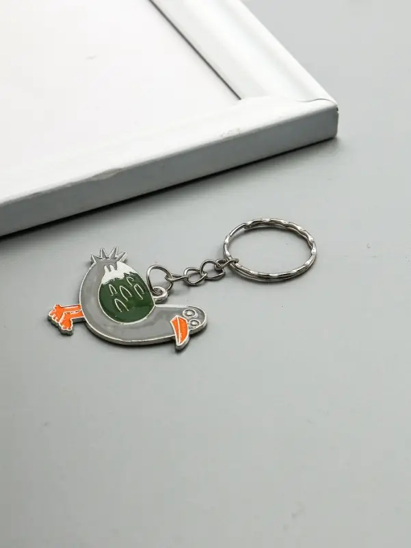 Брелок для ключей на кольце &laquo;Чайка белая&raquo;, металл, 4&times;4 см