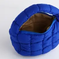 Сумка молодёжная на молнии, 23&times;4&times;15 см, синяя