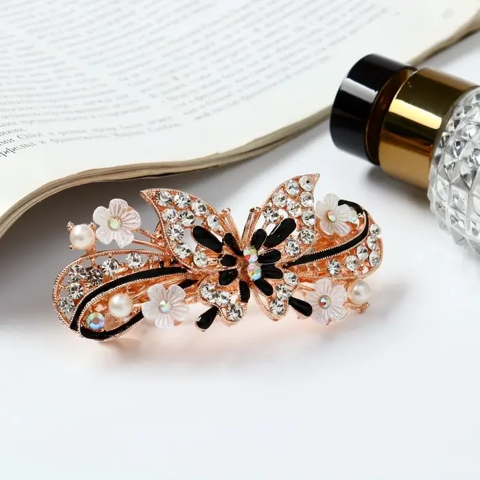 Заколка - автомат для волос &laquo;Сильвия&raquo;, бабочка галант, 9 см