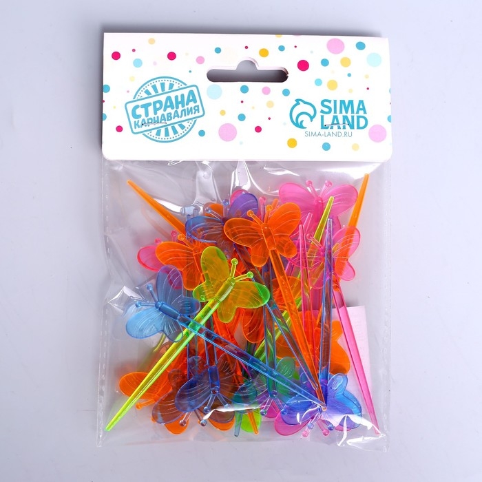 Шпажки для канапе «Бабочка» набор 24 шт. Шпажки для канапе «Бабочка» набор 24 шт.