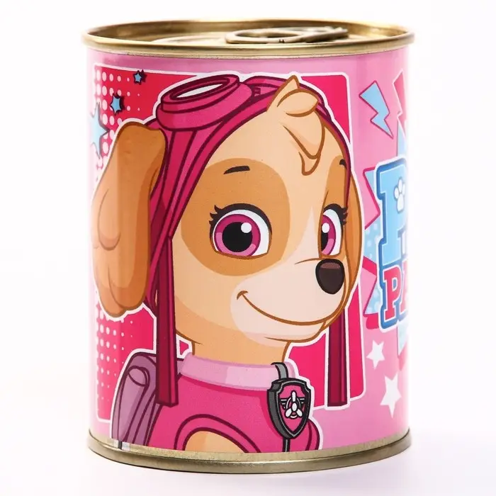 Копилка металлическая, 9.5 см &times; 7.5 см &times; 7.5 см &laquo;Скай&raquo;, Щенячий патруль