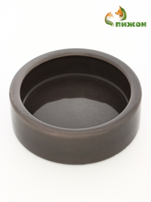 Миска керамическая 10 х 3 см, серая Миска керамическая 10 х 3 см, серая