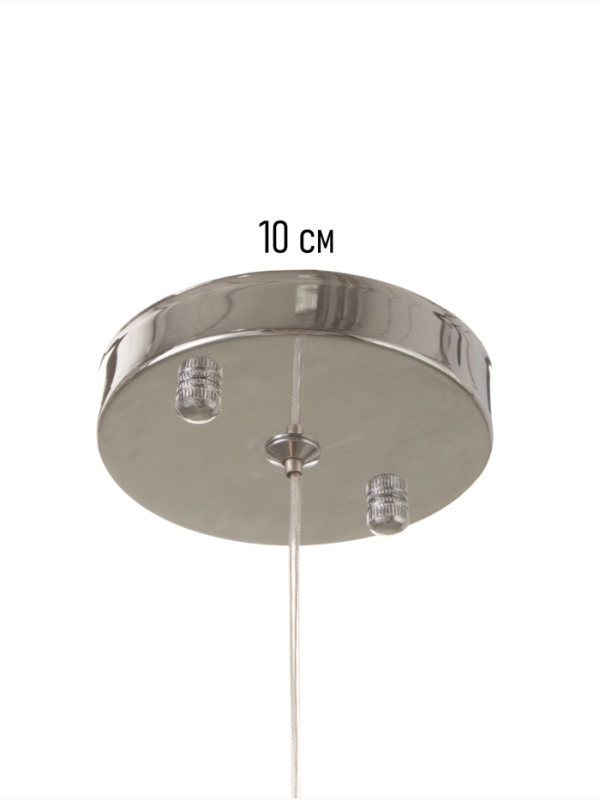 Светильник «Рианна» 1х40Вт Е27 серебро 15х15х30+100см