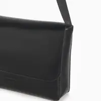 Сумка женская мессенджер на магните, 28&times;6&times;18 см, чёрный