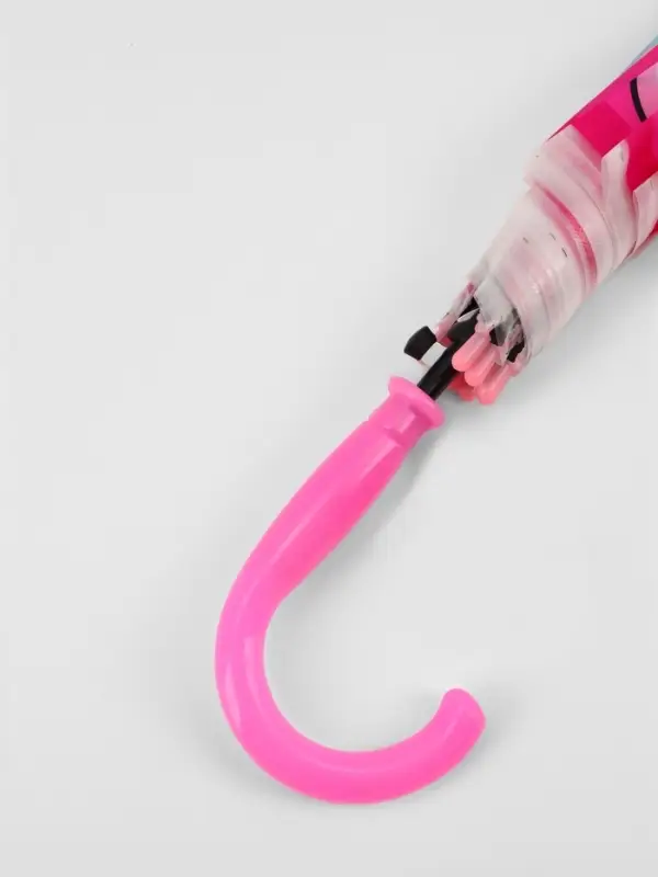 Зонт - трость детский &laquo;Единорог с радугой&raquo;, полуавтоматический, 8 спиц, R=40/47 см, d=80 см, розовый