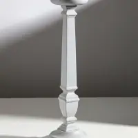 Деревянный подсвечник на 1 свечу &laquo;Пантеон&raquo;, св. серый, 11.5&times;11.5&times;39.5 см