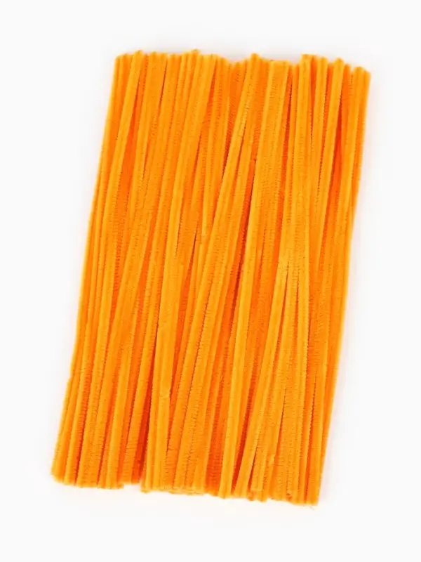 Синельная проволока, набор 100 шт., оранжевая, 30 см