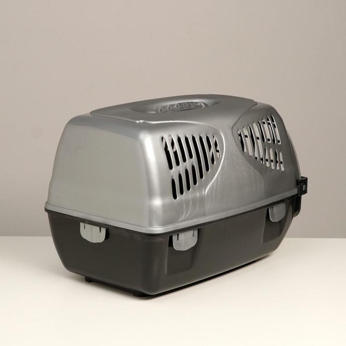 Переноска для животных  Переноска для животных "Сириус", 33,5 х 31 х 50 см, серый перламутр