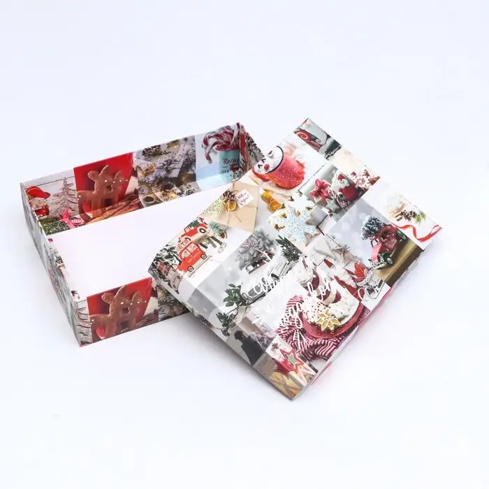 Коробка подарочная новогодняя складная, «Вперед за мечтой», 21×15×5.7 см Коробка подарочная новогодняя складная, «Вперед за мечтой», 21×15×5.7 см