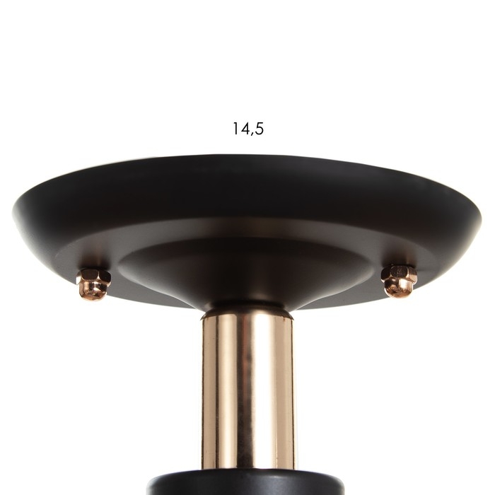 Люстра Люстра "Аста" 3хЕ27 40Вт чёрно-золотой 50х50х27 см BayerLux