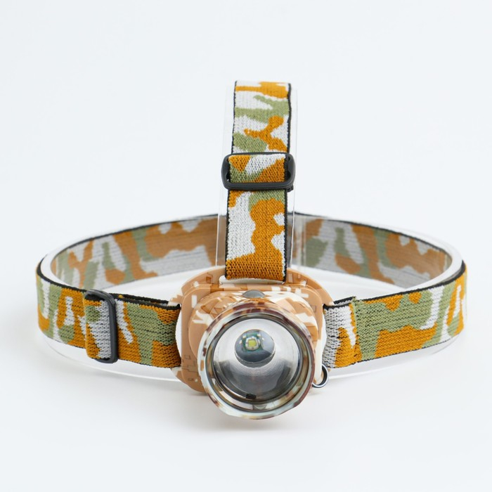 Фонарь налобный аккумуляторный  Фонарь налобный аккумуляторный "Мастер К.", 9 Вт, 130 лм, 3 режима