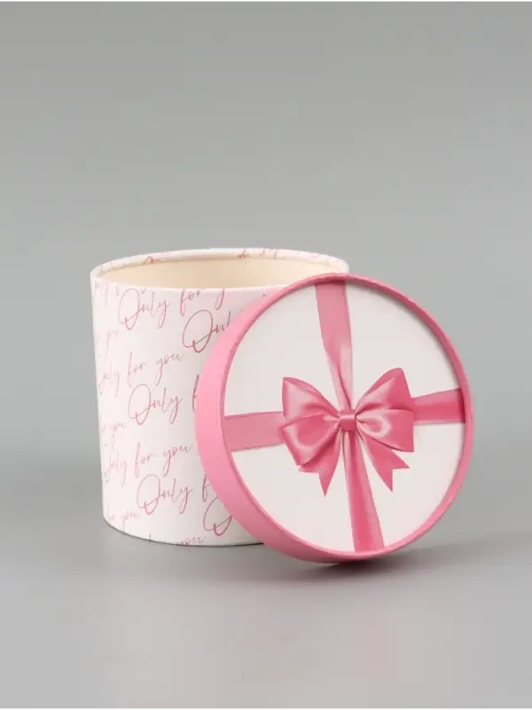 Набор шляпных коробок 2 в 1 &laquo;Бант&raquo;, 12&times;12 см, 15&times;15 см