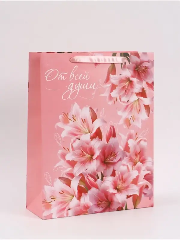 Пакет подарочный &laquo;От всей души&raquo;, 31&times;40&times;11.5 см