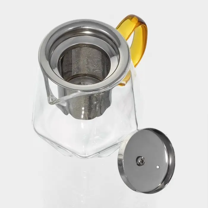 Заварочный чайник Magistro &laquo;Льдинка&raquo;, 300 мл, металлическое сито, стекло