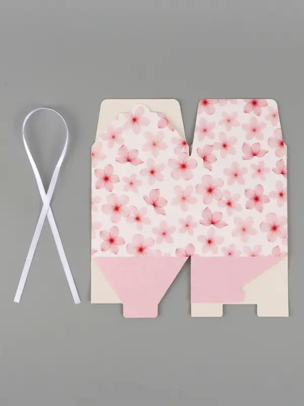 Коробка подарочная складная &laquo;Цветы&raquo;, 12&times;12&times;12 см