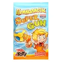Взрывная карамель &laquo;Приколисты. Super Gun с вертушкой&raquo;, с игрушкой и татуировкой, 1 г