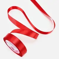 Лента атласная, 20 мм, 23&plusmn;1 м, красная №26