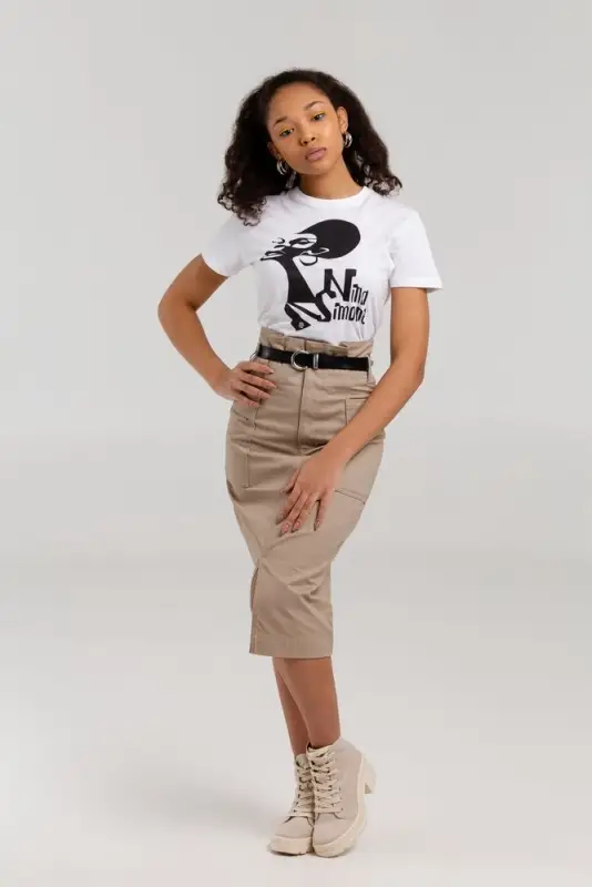 Футболка женская «Меламед. Nina Simone», белая, размер L Футболка женская «Меламед. Nina Simone», белая, размер L