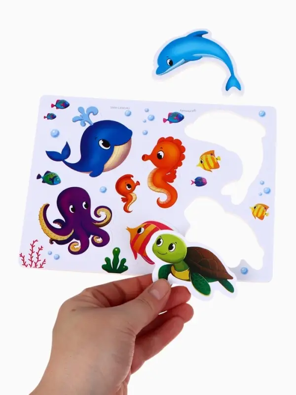 Игрушки - стикеры для купания в ванне &laquo;На море&raquo;, EVA, набор 12 шт.