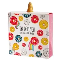 Антистресс сквиш мялка Funny toys &laquo;Единорог&raquo;, пончик