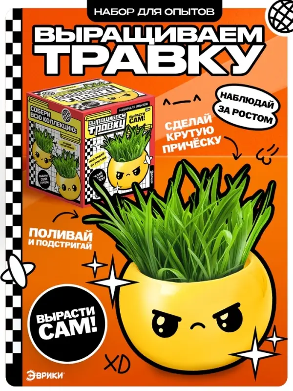 Набор для опытов «Выращиваем травку» Набор для опытов «Выращиваем травку»