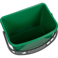 Ведро FBK 6л зеленое, с мерной шкалой, прямоугольное26x19x21,5 см., 91027-5