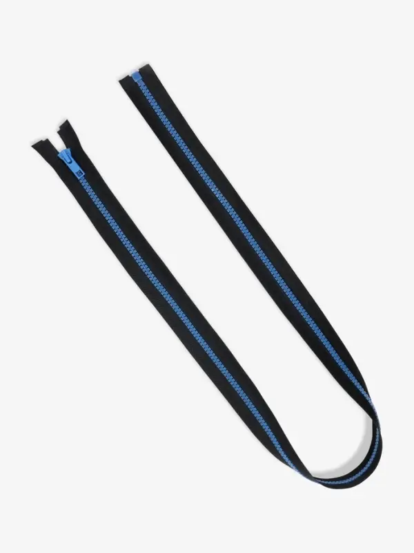 Молния &laquo;Трактор&raquo;, №5, разъёмная, замок автомат, 90 см, чёрная, синяя