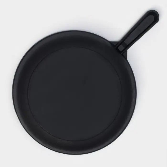 Сковорода литая Magma, d=24 см, h=4 см, чугунная ручка, индукция, чугун, чёрная