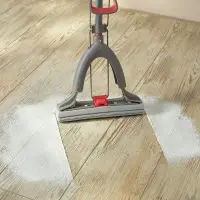 Швабра с отжимом и смен. насадкой ПВА тм VETTA Премиум Грей, телеск. ручка 123-141см, насадка 28см