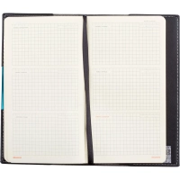 Еженедельник недатированный черный А6METROPOL 3-492/03