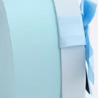 Набор подарочных коробок сердце 3 в 1, голубой с бантом, 22&times;20&times;9; 18.5&times;17&times;7.5; 16&times;14&times;6 см