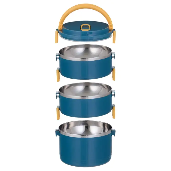 Ланч-бокс, 1.65 л, сохраняет тепло 2 ч, 3 уровня