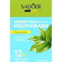 Ополаскиватель для полости рта в стиках со вкусом зеленого чая, 20 шт. по 10 мл