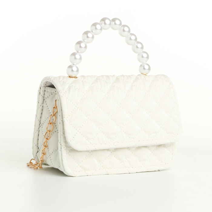 Сумка детская для девочки на молнии «Выбражулька», цвет белый