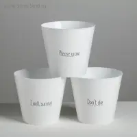 Набор кашпо 3 в 1 Please grow, 0,8 л, 11 х 12 см Набор кашпо 3 в 1 Please grow, 0,8 л, 11 х 12 см