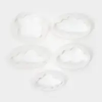 Формы для вырезания теста и мастики Доляна, набор 5 шт., 7.8&times;4.6&times;1 см, пластик, белые