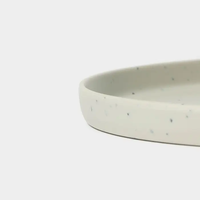 Блюдо &laquo;Мрамор&raquo;, d=20.5 см, пластик, серое