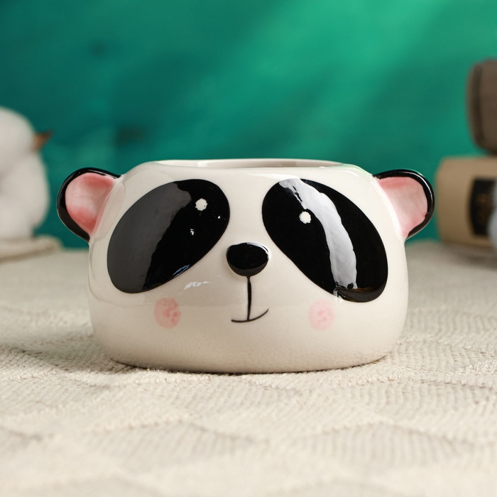 Кашпо  Кашпо "Панда Маша" 9х9х6см